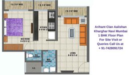 Arihant Clan Aalishan Kharghar Navi Mumbai 1 BHK Floor Plan