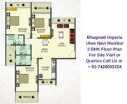 Bhagwati Imperia Ulwe Navi Mumbai 3 BHK Floor Plan