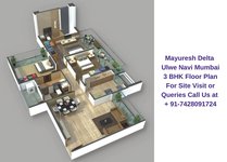 Mayuresh Delta Ulwe Navi Mumbai 3 BHK Floor Plan