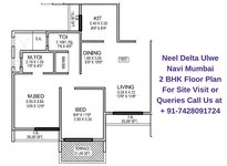 Neel Delta Ulwe Navi Mumbai 2 BHK Floor Plan