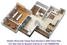 Shelter Riverside Taloja Navi Mumbai 1 BHK Floor Plan