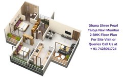 Dhana Shree Pearl Taloja Navi Mumbai 2 BHK Floor Plan