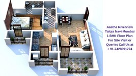 Aastha Riverview Taloja Navi Mumbai 1 BHK Floor Plan