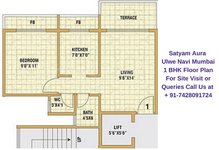 Satyam Aura Ulwe Navi Mumbai 1 BHK Floor Plan