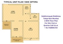 Siddhivinayak Riddhima Taloja Navi Mumbai 1 BHK Floor Plan (2)