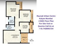 Raunak Urban Centre Kalyan Mumbai 2 BHK Floor Plan