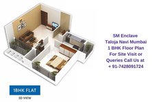 SM Enclave Taloja Navi Mumbai 1 BHK Floor Plan