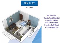 SM Enclave Taloja Navi Mumbai 1 RK Floor Plan