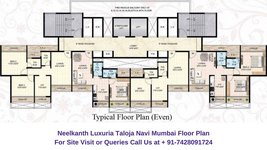 Neelkanth Luxuria Taloja Navi Mumbai 1 BHK Floor Plan