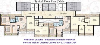 Neelkanth Luxuria Taloja Navi Mumbai 2 BHK Floor Plan