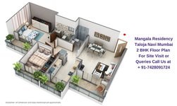 Mangala Residency Taloja Navi Mumba 2 BHK Floor Plan