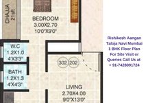 Rishikesh Aangan Taloja Navi Mumbai 1 BHK Floor Plan