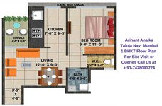 Arihant Anaika Taloja Navi Mumbai 1 BHKT Floor Plan