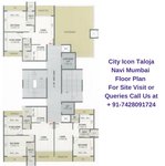 City Icon Taloja Navi Mumbai 2 BHK Floor Plan