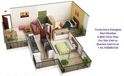 Tricity Eros Kharghar Navi Mumbai 2 BHK Floor Plan