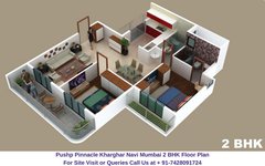 Pushp Pinnacle Kharghar Navi Mumbai 2 BHK Floor Plan