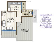 Neelkanth Classic Kharghar Navi Mumbai 1 RK Floor Plan