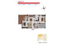 Casagrand Tudor Mogappair, Chennai 2 BHK Floor Plan 995 Sqft