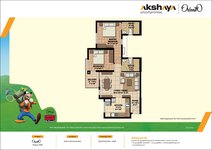 Akshaya Orlando Kelambakkam, Chennai 2 BHK Floor Plan