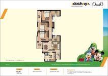 Akshaya Orlando Kelambakkam, Chennai 3 BHK Floor Plan