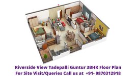 River Side View Tadepalli Guntur 3bhk Floor Plan