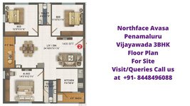 Northaface Avasa Penamaluru Vijayawada 3bhk Floor Plan
