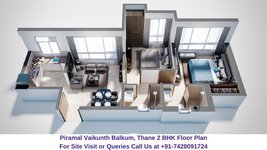 Piramal Vaikunth Balkum, Thane 2 BHK Floor Plan