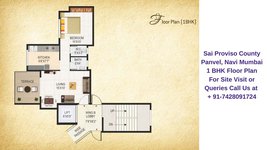 Sai Proviso County Panvel Navi Mumbai 1 BHK Floor Plan