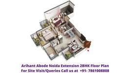 Arihant Abode Noida Extension 2BHK Floor Plan