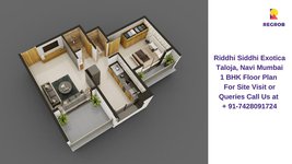 Riddhi Siddhi Exotica Taloja, Navi Mumbai 1 BHK Floor Plan