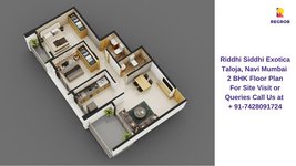 Riddhi Siddhi Exotica Taloja, Navi Mumbai 2 BHK Floor Plan