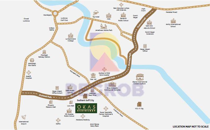 OKAS Residency Sushant Golf City Actual Images