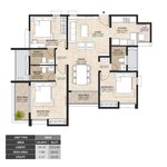 mahindra lakewoods 3 bhk floor plan