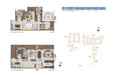 4 BHK Duplex Floor Plan of Casagrand Utopia