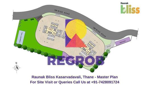 Raunak Bliss Kasarvadavali, Thane Master Plan