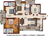 Samridhi Daksh Avenue Floor Plan
