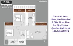 Tapovan Aura Ulwe Navi Mumbai 2 BHK Floor Plan