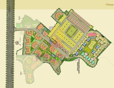 Master Plan of Omega Windsor Greens Faizabad Road Lucknow