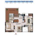 2 BHK Floor Plan of Casagrand Athens