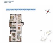 4 BHK Floor Plan of Casagrand Athens