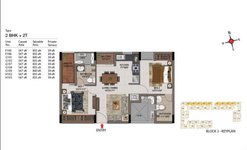 2 BHK Floor Plan of Casagrand Zenith