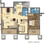 mera homes 2 bhk floor plan