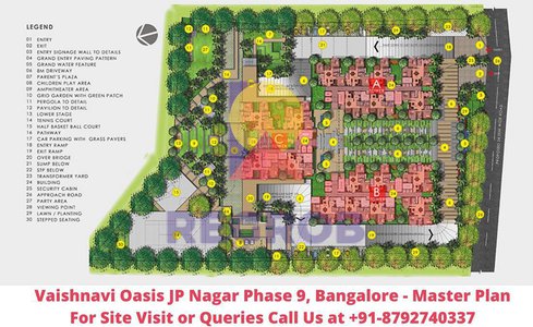Vaishnavi Oasis JP Nagar Phase 9, Bangalore Master Plan