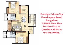 Prestige Falcon City Kanakapura Road, Bangalore 2.5 BHK Floor Plan