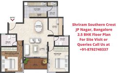 Shriram Southern Crest JP Nagar, Bangalore 2.5 BHK Floor Plan