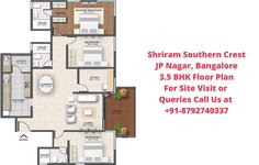 Shriram Southern Crest JP Nagar, Bangalore 3.5 BHK Floor Plan