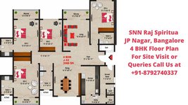 SNN Raj Spiritua JP Nagar, Bangalore 4 BHK Floor Plan 3300 Sqft