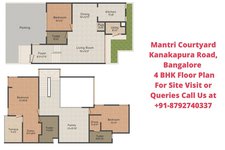 Mantri Courtyard Kanakapura Road, Bangalore 4 BHK Villa Floor Plan
