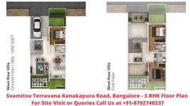 Svamitva Terravana Villa Kanakapura Road, Bangalore 3 BHK Floor Plan 1655 Sqft