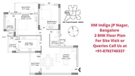 HM Indigo JP Nagar Phase 9, Bangalore 2 BHK Floor Plan